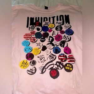 Inhibition Buttons t shirt medium